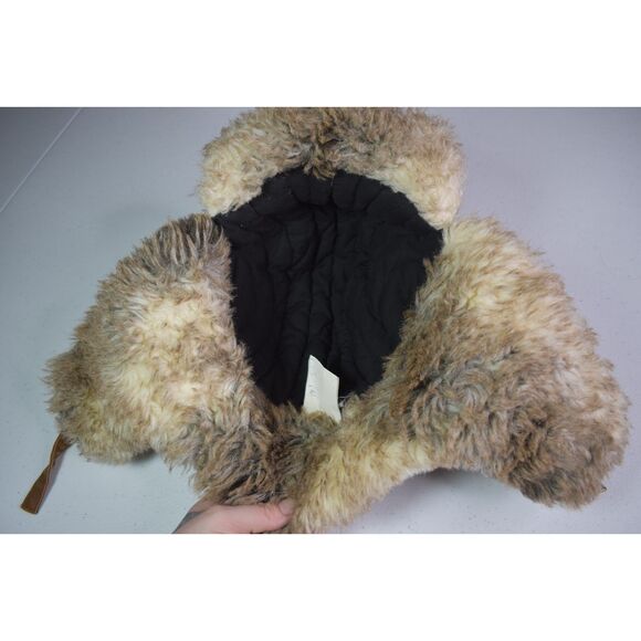 Carhartt Trapper Hat Tan Brown Faux Fur Winter Warm Retro Vintage - Picture 4 of 5